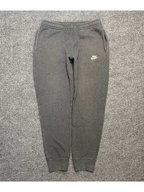 Nike Sportswear Club Fleece Jogger Sweatpants Gray M Cotton Blend